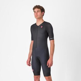 CASTELLI Salopetă de ciclism - CORE TRI SUIT SHORT SLEEVE - negru