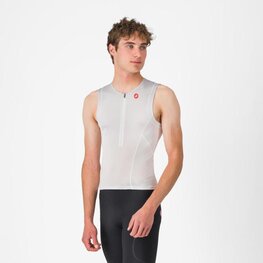 CASTELLI Tricoul de ciclism fără mâneci - FREE SPEED 3 TOP - alb