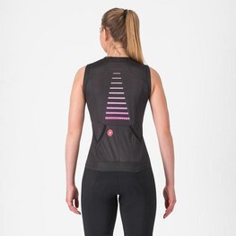 CASTELLI Tricoul de ciclism fără mâneci - FREE SPEED 3 W TOP - negru