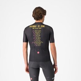 CASTELLI Tricou de ciclism cu mânecă scurtă - GIRO HIGHWAY TO ROME - negru