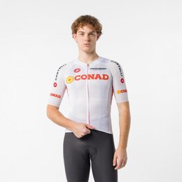 CASTELLI Tricou de ciclism cu mânecă scurtă - GIRO109 RACE 8S - alb