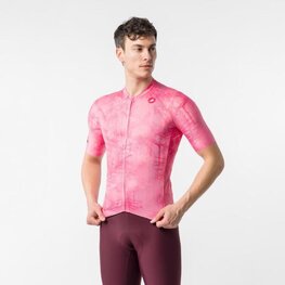 CASTELLI Tricou de ciclism cu mânecă scurtă - GIRO109 TROFEO - roz