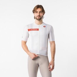 CASTELLI Tricou de ciclism cu mânecă scurtă - GIRO109 ROME - alb/roșu