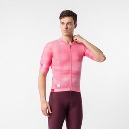 CASTELLI Tricou de ciclism cu mânecă scurtă - GIRO109 ESPRESSO 2 - roz