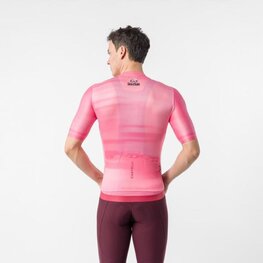 CASTELLI Tricou de ciclism cu mânecă scurtă - GIRO109 ESPRESSO 2 - roz