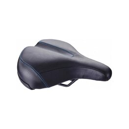 BBB șa - COMFORTPLUS UPRIGHT LEATHER 225MM - negru