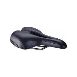 BBB șa - SPORTPLUS ACTIVE LEATHER 185MM - negru