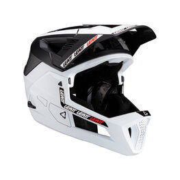 LEATT Cască de ciclism - MTB ENDURO 4.0 - alb/negru