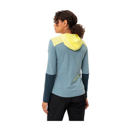 VAUDE Tricou de cilism pentru iarnă cu mânecă lungă - TREMALDO - albastru deschis/albastru/galben