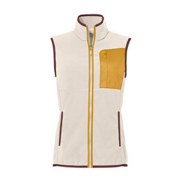 VAUDE Vestă de ciclism - ROSEMOOR FLEECE - fildeş/galben