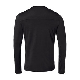 VAUDE Tricou de ciclism cu mânecă lungă - MONVISO MERINO - negru