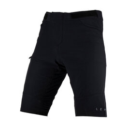 LEATT Pantaloni scurți de ciclism fără bretele - MTB TRAIL 2.0 - negru