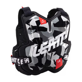 LEATT protecție spate și piept - CHEST PROTECTOR 1.5 TORQUE - negru/alb/roșu