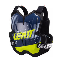 LEATT protecție spate și piept - CHEST PROTECTOR 1.5 TORQUE - negru/albastru/galben