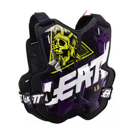 LEATT protecție spate și piept - CHEST PROTECTOR 1.5 TORQUE - negru/galben/alb
