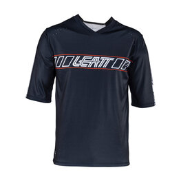 LEATT Tricou de ciclism cu mânecă scurtă - MTB ENDURO 3.0 - negru