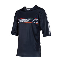 LEATT Tricou de ciclism cu mânecă scurtă - MTB ENDURO 3.0 - negru
