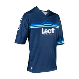 LEATT Tricou de ciclism cu mânecă scurtă - MTB ENDURO 3.0 - albastru