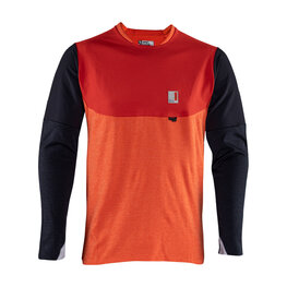 LEATT Tricou de ciclism cu mânecă lungă de vară - MTB ALL MOUNTAIN 5.0 - roșu