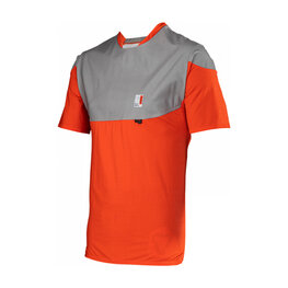 LEATT Tricou de ciclism cu mânecă scurtă - MTB ALLMOUNTAIN 3.0 - roșu/gri