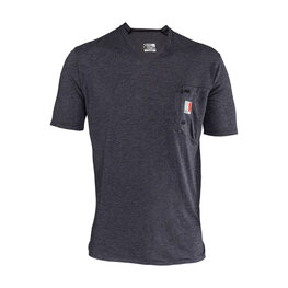 LEATT Tricou de ciclism cu mânecă scurtă - MTB ALLMOUNTAIN 2.0 - negru