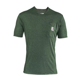 LEATT Tricou de ciclism cu mânecă scurtă - MTB ALLMOUNTAIN 2.0 - verde