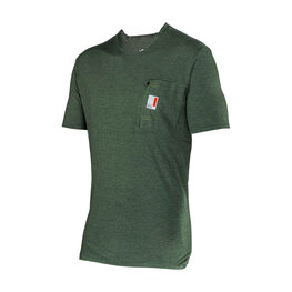 LEATT Tricou de ciclism cu mânecă scurtă - MTB ALLMOUNTAIN 2.0 - verde