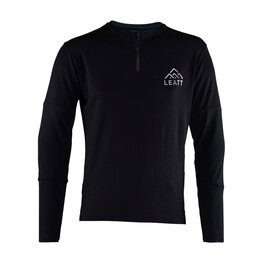 LEATT Tricou de cilism pentru iarnă cu mânecă lungă - MTB TRAIL 4.0 - negru