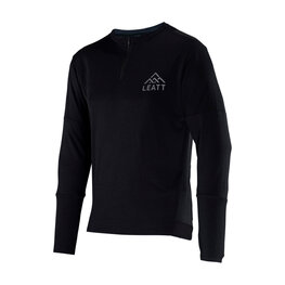 LEATT Tricou de cilism pentru iarnă cu mânecă lungă - MTB TRAIL 4.0 - negru