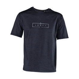 LEATT Tricou de ciclism cu mânecă scurtă - MTB TRAIL 1.0 - negru