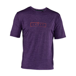 LEATT Tricou de ciclism cu mânecă scurtă - MTB TRAIL 1.0 - mov