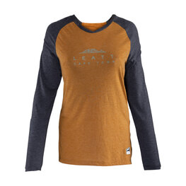 LEATT Tricou de ciclism cu mânecă lungă de vară - MTB ALL MOUNTAIN 3.0 W - maro