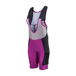 LEATT Pantaloni scurți de ciclism cu bretele - BIB MTB ENDURANCE 5.0 W - mov