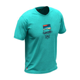 LEATT Tricou de ciclism cu mânecă scurtă - MTB ALLMOUNTAIN 2.0 JUNIOR - verde