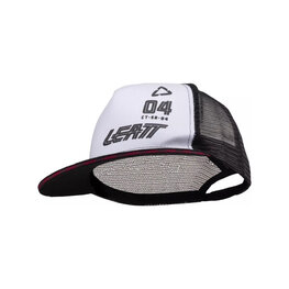 LEATT Șapcă de ciclism - TRUCKER - negru/alb