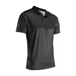 LEATT Tricou de ciclism cu mânecă scurtă - POLO TEAM SHORT - negru