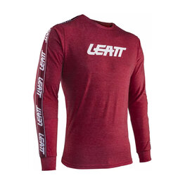 LEATT Tricou de ciclism cu mânecă lungă - PREMIUM LONG - roșu