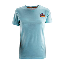 LEATT Tricou de ciclism cu mânecă scurtă - PREMIUM W - albastru