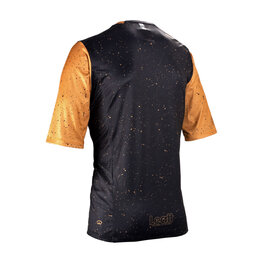 LEATT Tricou de ciclism cu mânecă scurtă - MTB ENDURO 3.0 - negru/maro