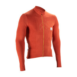 LEATT Tricou de ciclism cu mânecă lungă de vară - MTB ENDURANCE 4.0 - roșu