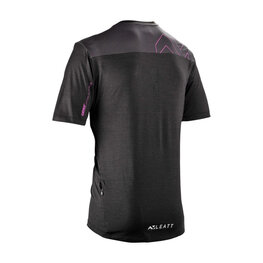LEATT Tricou de ciclism cu mânecă scurtă - MTB TRAIL 1.0 - negru
