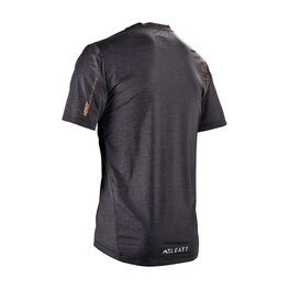 LEATT Tricou de ciclism cu mânecă scurtă - MTB TRAIL 1.0 X-FLOW - negru