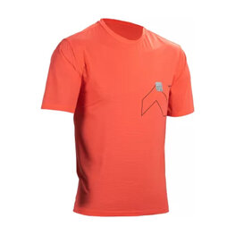 LEATT Tricou de ciclism cu mânecă scurtă - MTB TRAIL 1.0 X-FLOW - roșu