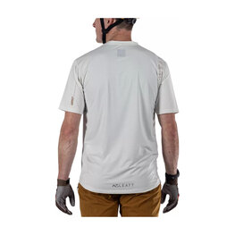 LEATT Tricou de ciclism cu mânecă scurtă - MTB TRAIL 1.0 X-FLOW - gri