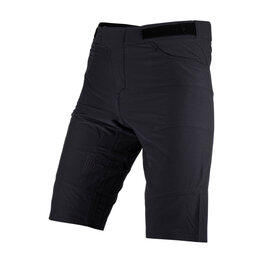 LEATT Pantaloni scurți de ciclism fără bretele - MTB TRAIL 3.0 - negru
