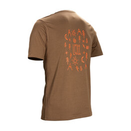 LEATT Tricou de ciclism cu mânecă scurtă - CORE - maro