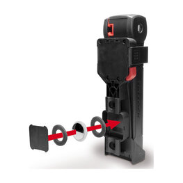 TRELOCK lacăt bicicletă - TRIGO FS 380/100 +HOLDER X-PRESS - negru