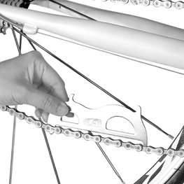 SUPER B aparat de măsurare - CHAIN CHECKER/HOOK TB-3326 - argintiu