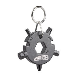 SUPER B pandant pentru cheie - KEYCHAIN TB-FD08 - gri