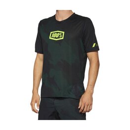 100% SPEEDLAB Tricou de ciclism cu mânecă scurtă - AIRMATIC LE - negru/verde